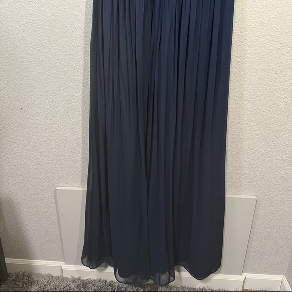 Vivian Diamond Dessy Collection Bridesmaid Dress Style 2908 Midnight E-31 Sz 20 - Picture 5 of 10